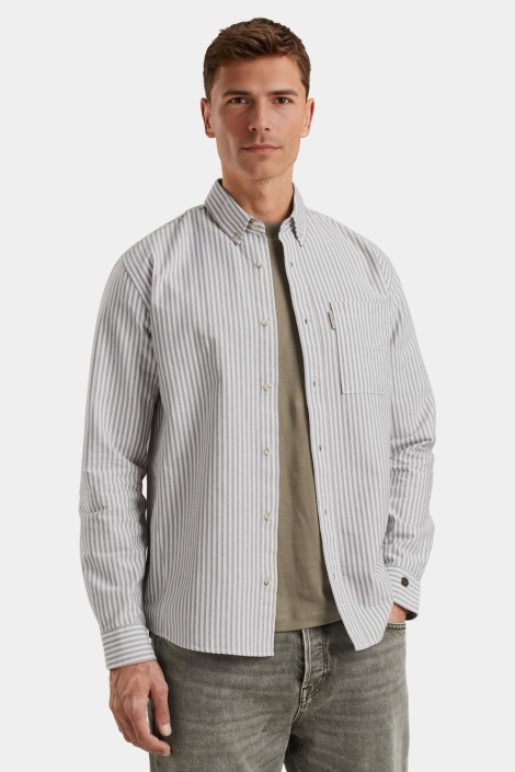 Cast Iron long sleeve shirt oxford stripe